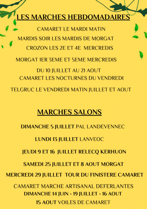 Le programme estival des salons de la Savonnerie de Camaret sur Mer